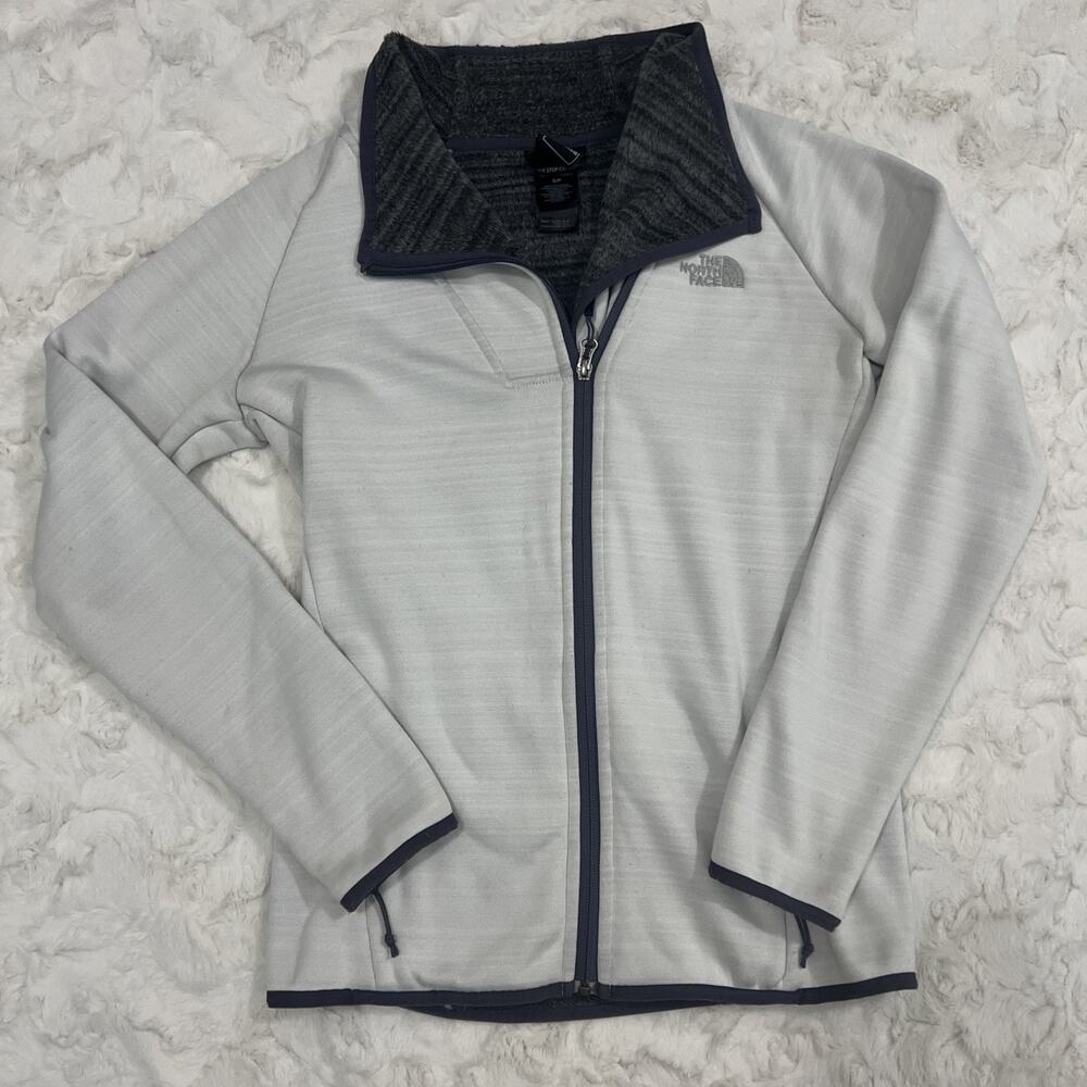 The North Face Jacket WOMENS Small Full-Zip Gray/Purple Soft Polyester